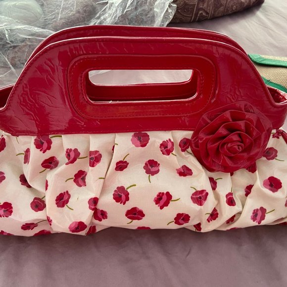 Vintage Vera Bradley Flower patterned leather bag - Picture 2 of 5